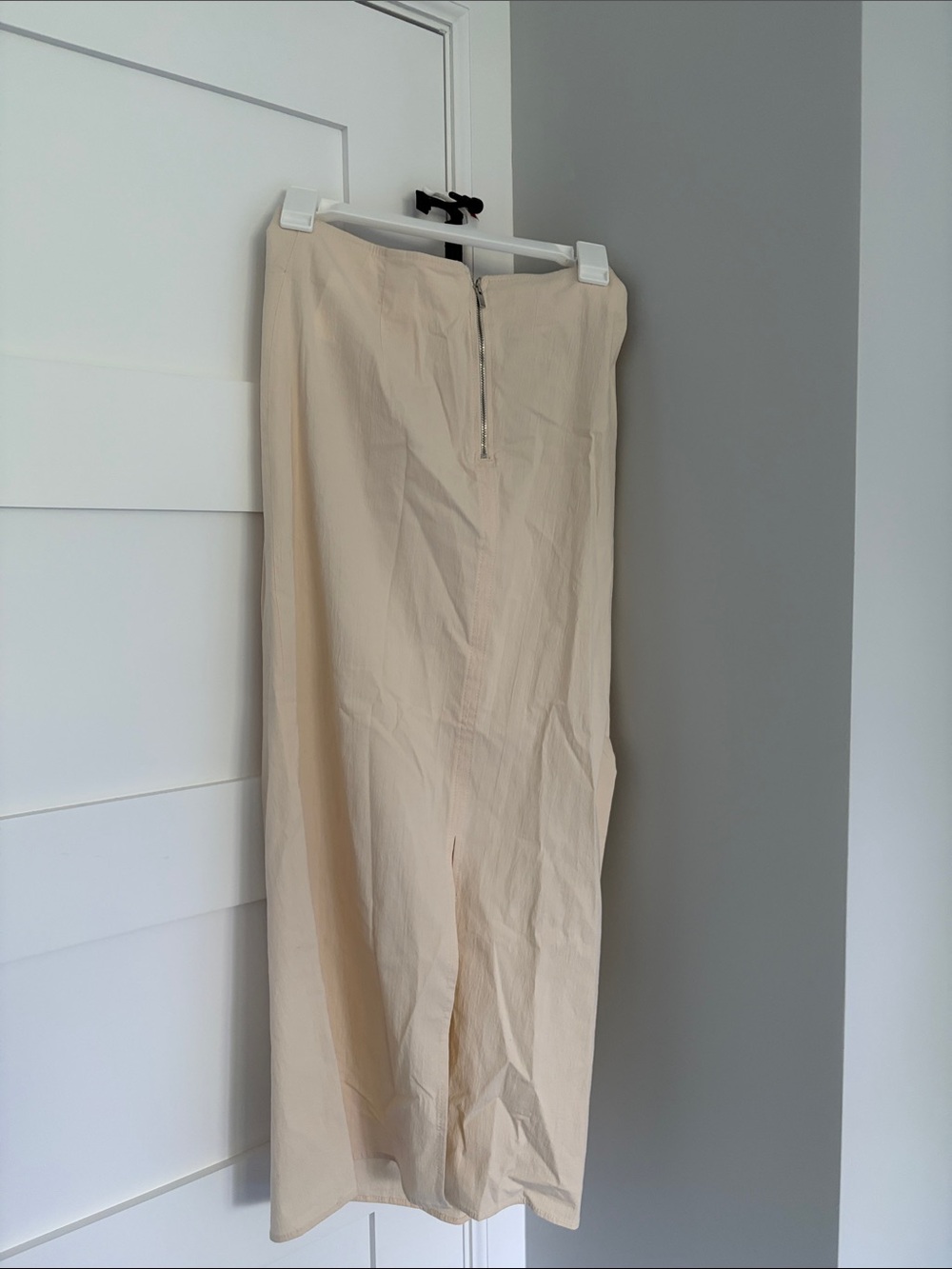 Zara Beige Midi Skirt with Front Knot - Picture 8 of 8